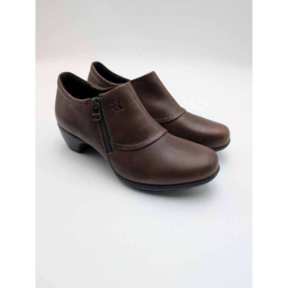 Romika Booties Womens Size 6.5 Brown Synthetic Zip Low Heel Comfort‎ Shoes 37